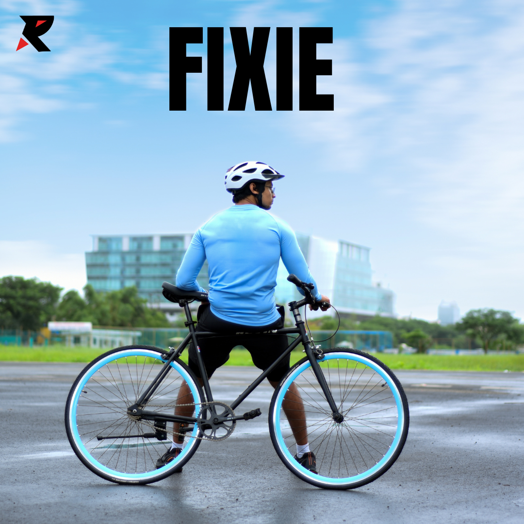 Revin Fixie Hybrid (Black Blue)