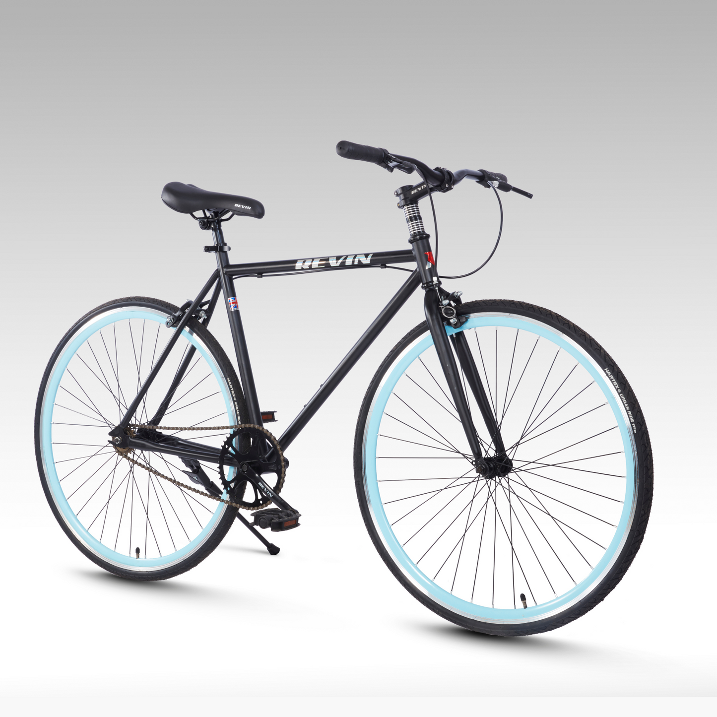 Revin Fixie Hybrid (Black Blue)