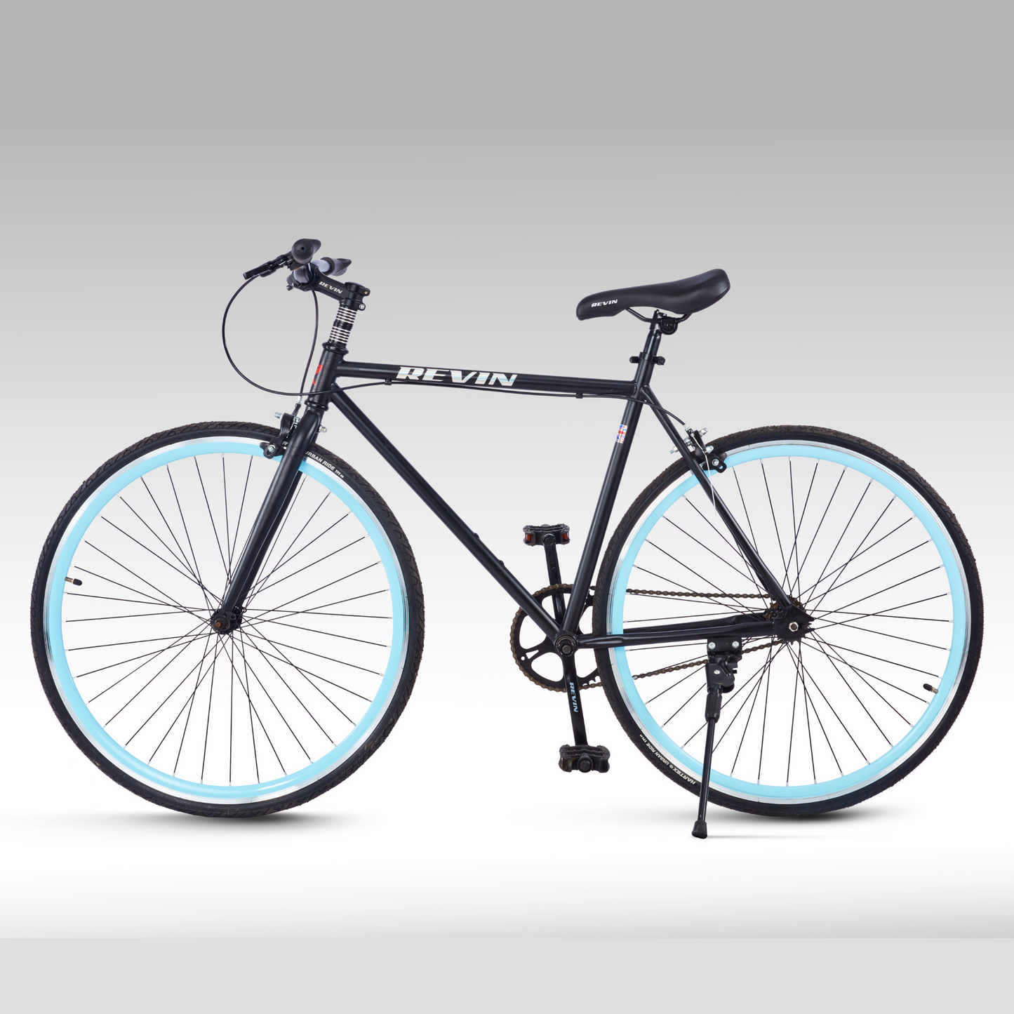 Revin Fixie Hybrid (Black Blue)