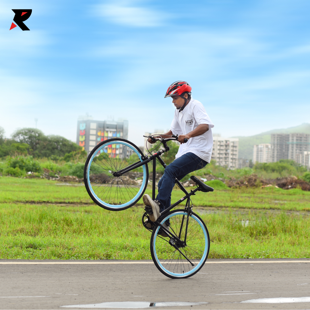 Revin Fixie Hybrid (Black Blue)